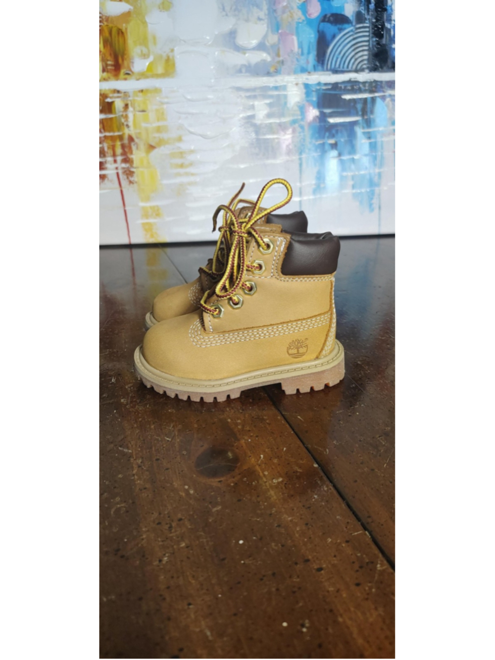 Timberland Waterproof Ankle Boots Kids Size 4M Beige Nubuck Toddler Hiking 12505